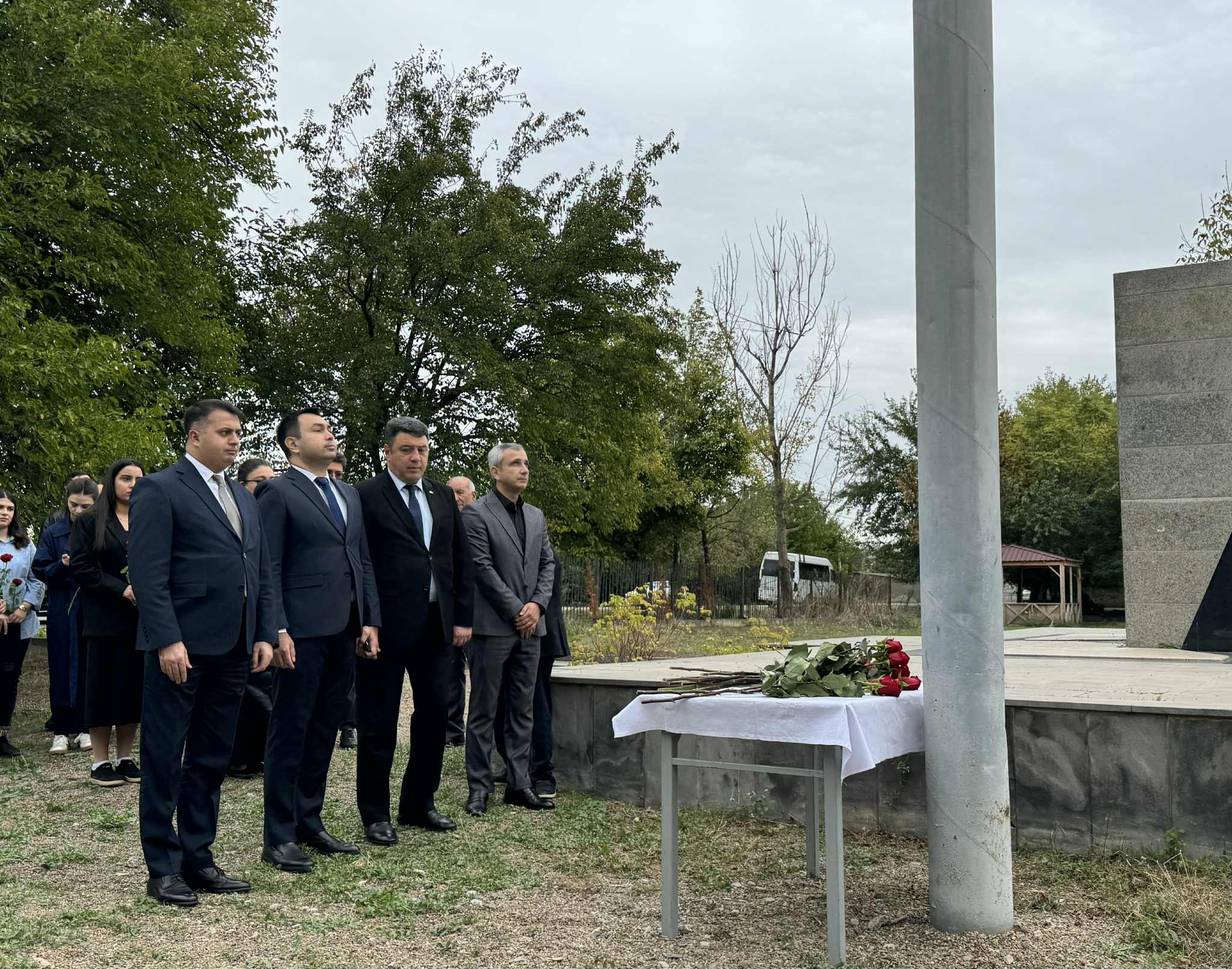 On the occasion of Memorial Day, the monument to National Hero Jalil Safarov, erected in the Lejbaddin village of Marneuli municipality, was visited