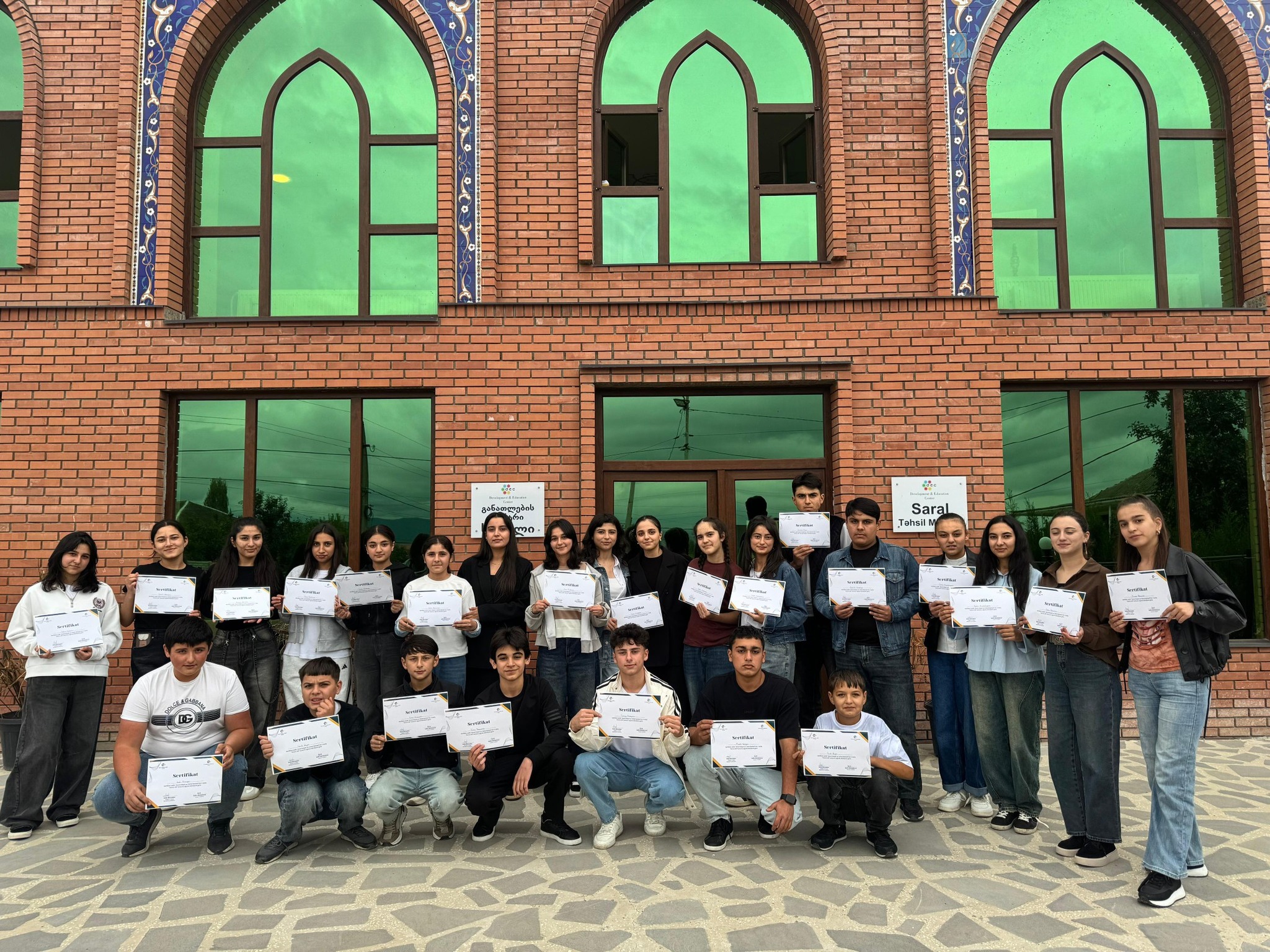 Certificates were presented to participants who successfully completed a 4-month Georgian language course at the "SARAL Development and Education Center"